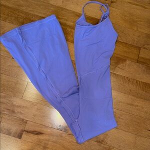 Aerie Lavender Romper Flared SHORT LENGTH